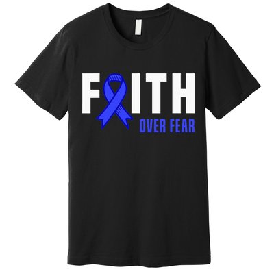 Faith Fear God ALS Warrior ALS Fighter ALS Awareness Premium T-Shirt