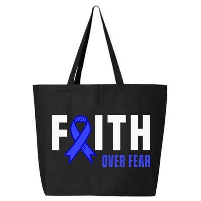 Faith Fear God ALS Warrior ALS Fighter ALS Awareness 25L Jumbo Tote