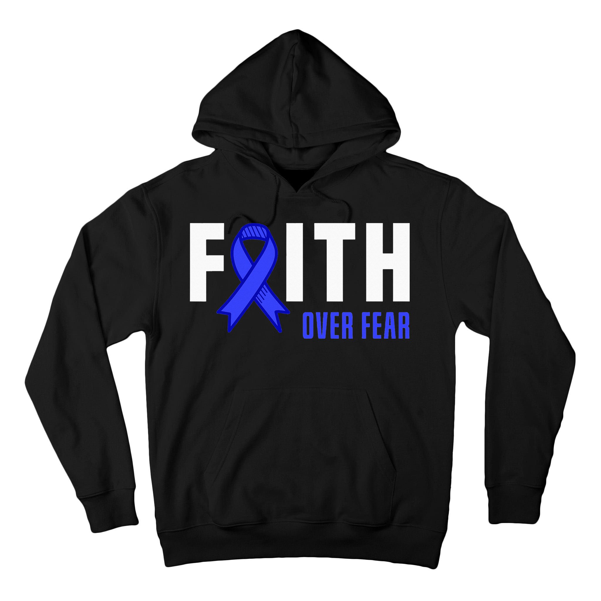 Faith Fear God ALS Warrior ALS Fighter ALS Awareness Tall Hoodie