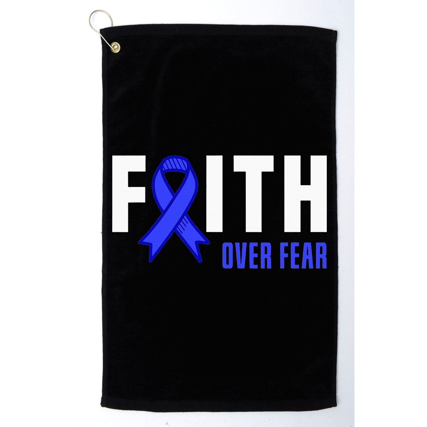 Faith Fear God ALS Warrior ALS Fighter ALS Awareness Golf Towel