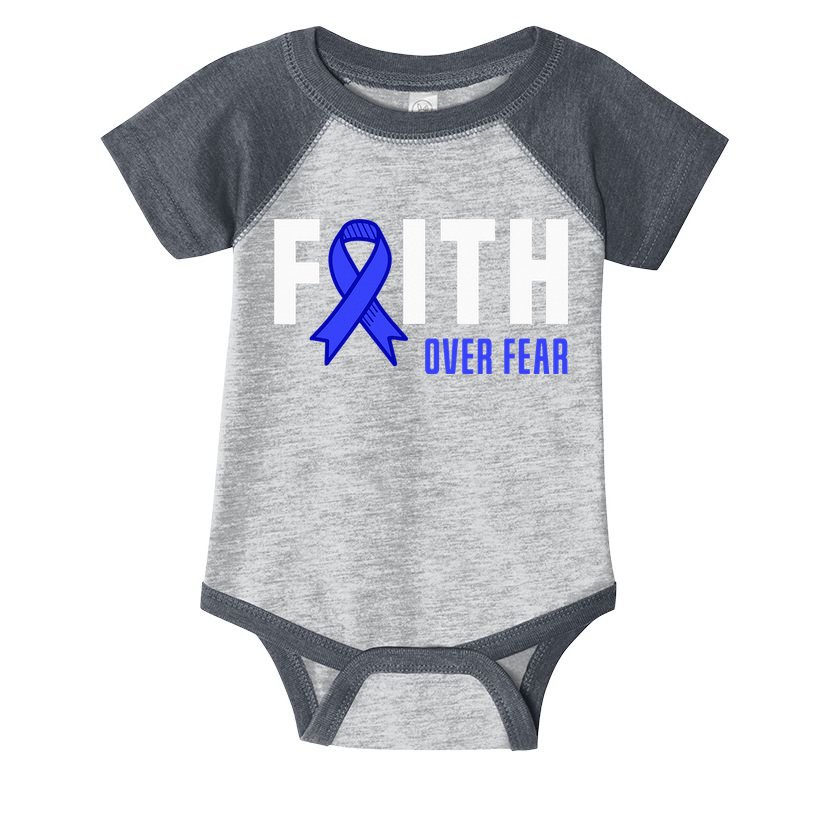 Faith Fear God ALS Warrior ALS Fighter ALS Awareness Infant Baby Jersey Bodysuit