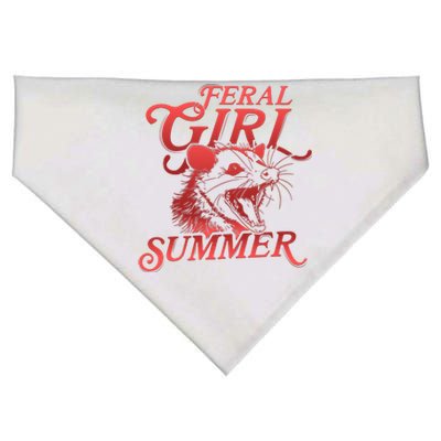 Funny Feral Girl Summer Opossum USA-Made Doggie Bandana