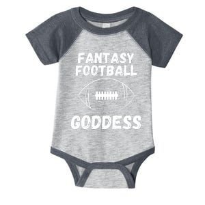 Fantasy Football Guru, The Fantasy Football Goddess Is Here Infant Baby Jersey Bodysuit