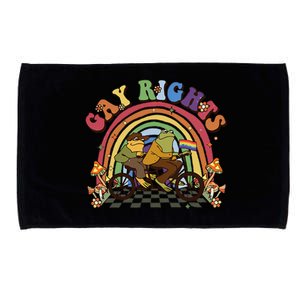 Funny Frog Gay Rights Lgbt Rainbow Pride Month Gift Microfiber Hand Towel