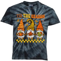 Festive Fall Gnomes Celebrate Thanksgiving with Style Kids Tie-Dye T-Shirt