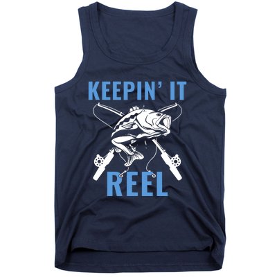 Funnys Fishing Graphic Fishing Saying Fisherman Tank Top