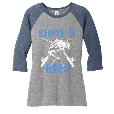 Funnys Fishing Graphic Fishing Saying Fisherman Women's Tri-Blend 3/4-Sleeve Raglan Shirt