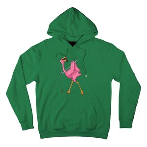 Funny Flamingo Golfing Flamingo Golf Flamingo Playing Golf Hoodie