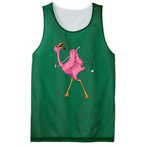 Funny Flamingo Golfing Flamingo Golf Flamingo Playing Golf Mesh Reversible Basketball Jersey Tank