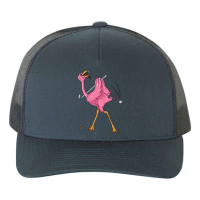 Funny Flamingo Golfing Flamingo Golf Flamingo Playing Golf Yupoong Adult 5-Panel Trucker Hat