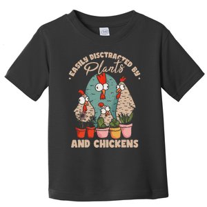 Funny Farming Gardening Plant Garden Chicken Plants Toddler T-Shirt