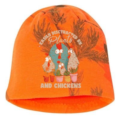 Funny Farming Gardening Plant Garden Chicken Plants Kati - Camo Knit Beanie