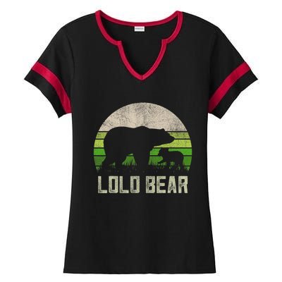 Funny Filipino Grandpa S From Grandkids Cub Lolo Bear Ladies Halftime Notch Neck Tee