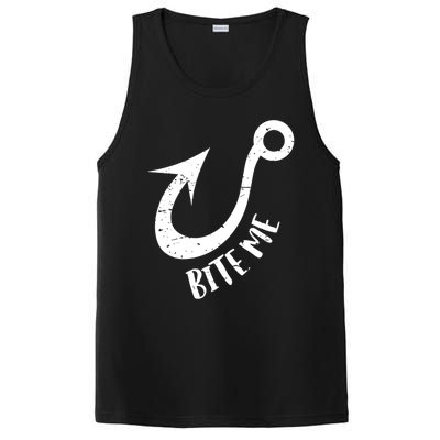 Funny Fishing Gift Bite Me Cool Gift PosiCharge Competitor Tank