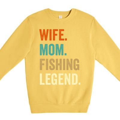 Fishing Funny Gift For Wife Mom Gift Gift Premium Crewneck Sweatshirt