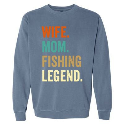 Fishing Funny Gift For Wife Mom Gift Gift Garment-Dyed Sweatshirt