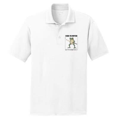 Funny Frog Graphic I Beg To Differ Frog Japanese PosiCharge RacerMesh Polo