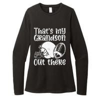 Funny Football Grandma Grandpa That's My Grandson Out There Womens CVC Long Sleeve Shirt