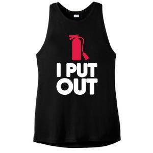 Funny Fire Gifcool Gift I Put Out Gift Ladies PosiCharge Tri-Blend Wicking Tank