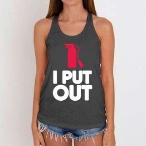 Funny Fire Gifcool Gift I Put Out Gift Women's Knotted Racerback Tank