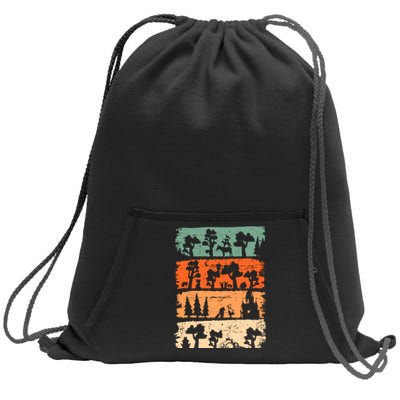 Fairytale Forest Grimm Red Riding Hood Bremer City Musicians Sweatshirt Cinch Pack Bag