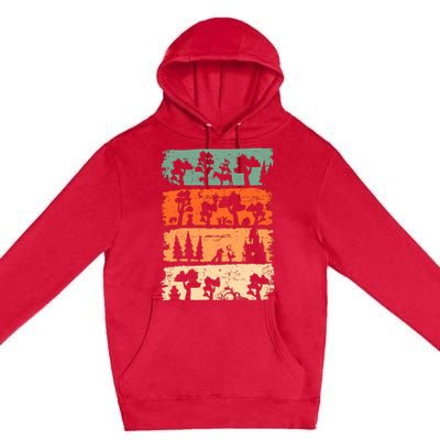 Fairytale Forest Grimm Red Riding Hood Bremer City Musicians Premium Pullover Hoodie