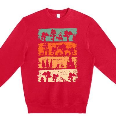 Fairytale Forest Grimm Red Riding Hood Bremer City Musicians Premium Crewneck Sweatshirt