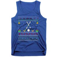 Funny Field Hockey Lover Xmas Ugly Field Hockey Christmas Gift Tank Top