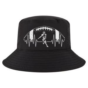 Funny Football Heartbeat American Football Player Cool Comfort Performance Bucket Hat