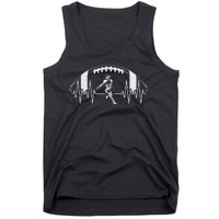 Funny Football Heartbeat American Football Player Tank Top