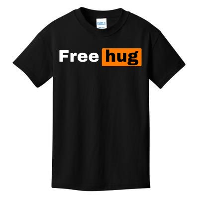 Funny Free Hug Logo Meme Kids T-Shirt