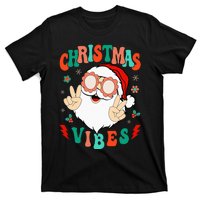 Funky Festive Holiday Santa Claus Vibes T-Shirt