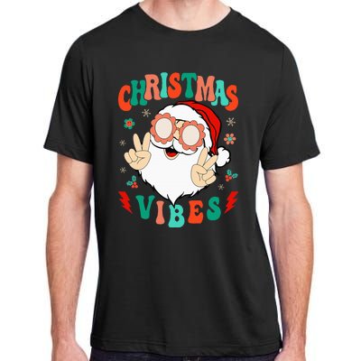 Funky Festive Holiday Santa Claus Vibes Adult ChromaSoft Performance T-Shirt