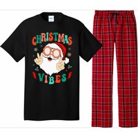 Funky Festive Holiday Santa Claus Vibes Pajama Set