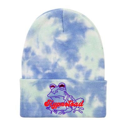 Funny Frog Hypnotoad Tie Dye 12in Knit Beanie