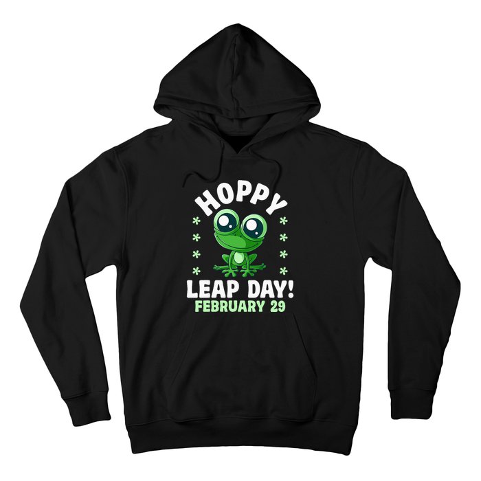 Funny Frog Hoppy Leap Day February 29 Birthday Leap Year Hoodie