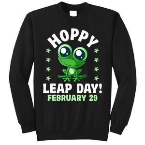 Funny Frog Hoppy Leap Day February 29 Birthday Leap Year Sweatshirt