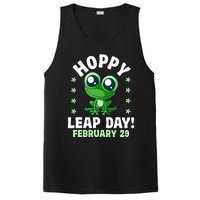 Funny Frog Hoppy Leap Day February 29 Birthday Leap Year PosiCharge Competitor Tank