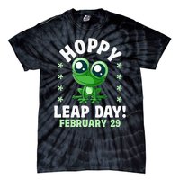 Funny Frog Hoppy Leap Day February 29 Birthday Leap Year Tie-Dye T-Shirt