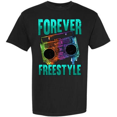 Forever Freestyle Hip Hop Old School Boombox Garment-Dyed Heavyweight T-Shirt