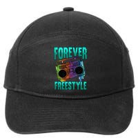 Forever Freestyle Hip Hop Old School Boombox 7-Panel Snapback Hat