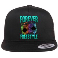 Forever Freestyle Hip Hop Old School Boombox Flat Bill Trucker Hat