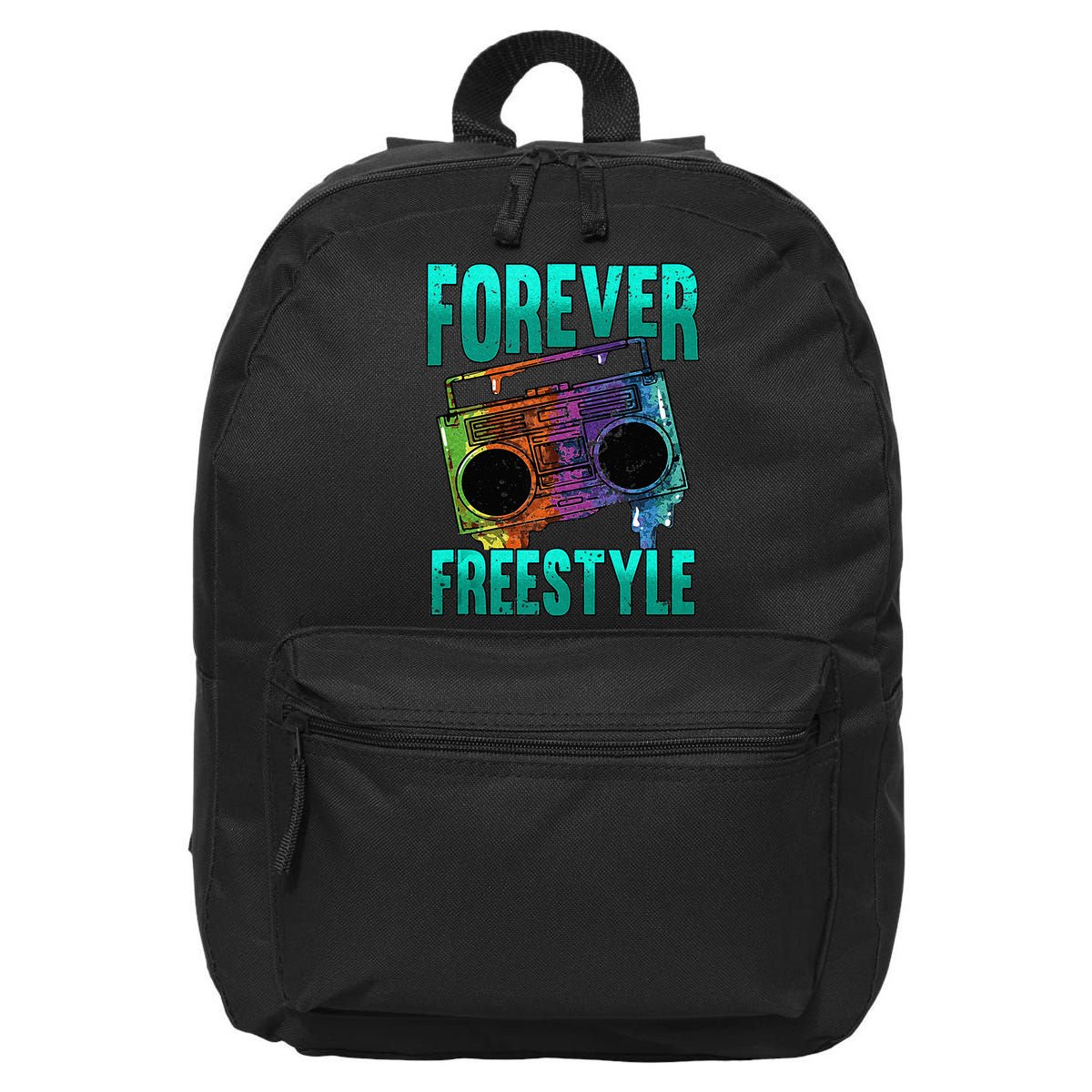 Forever Freestyle Hip Hop Old School Boombox 16 in Basic Backpack