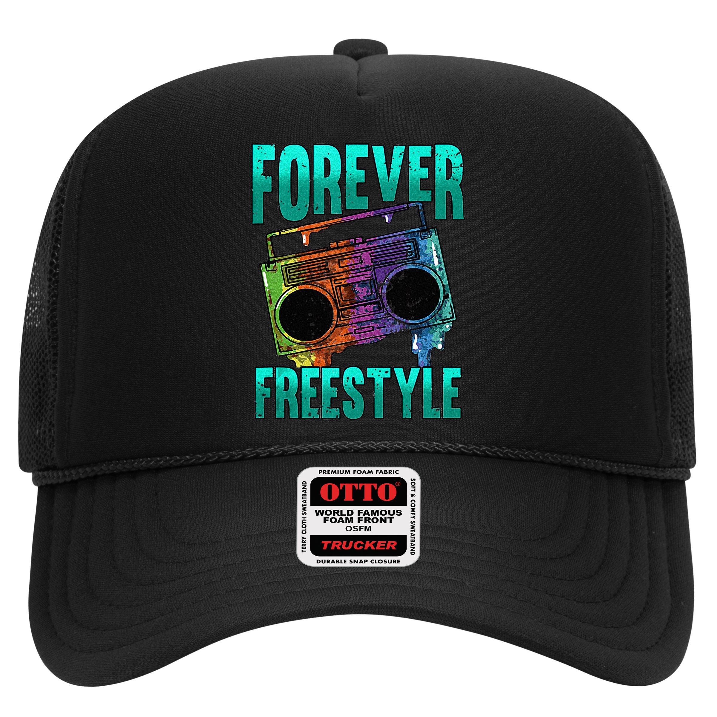Forever Freestyle Hip Hop Old School Boombox Hat
