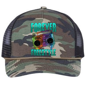 Forever Freestyle Hip Hop Old School Boombox Retro Rope Trucker Hat Cap