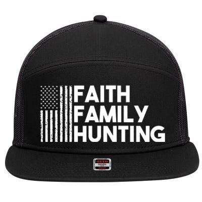 Faith Family Hunting 7 Panel Mesh Trucker Snapback Hat