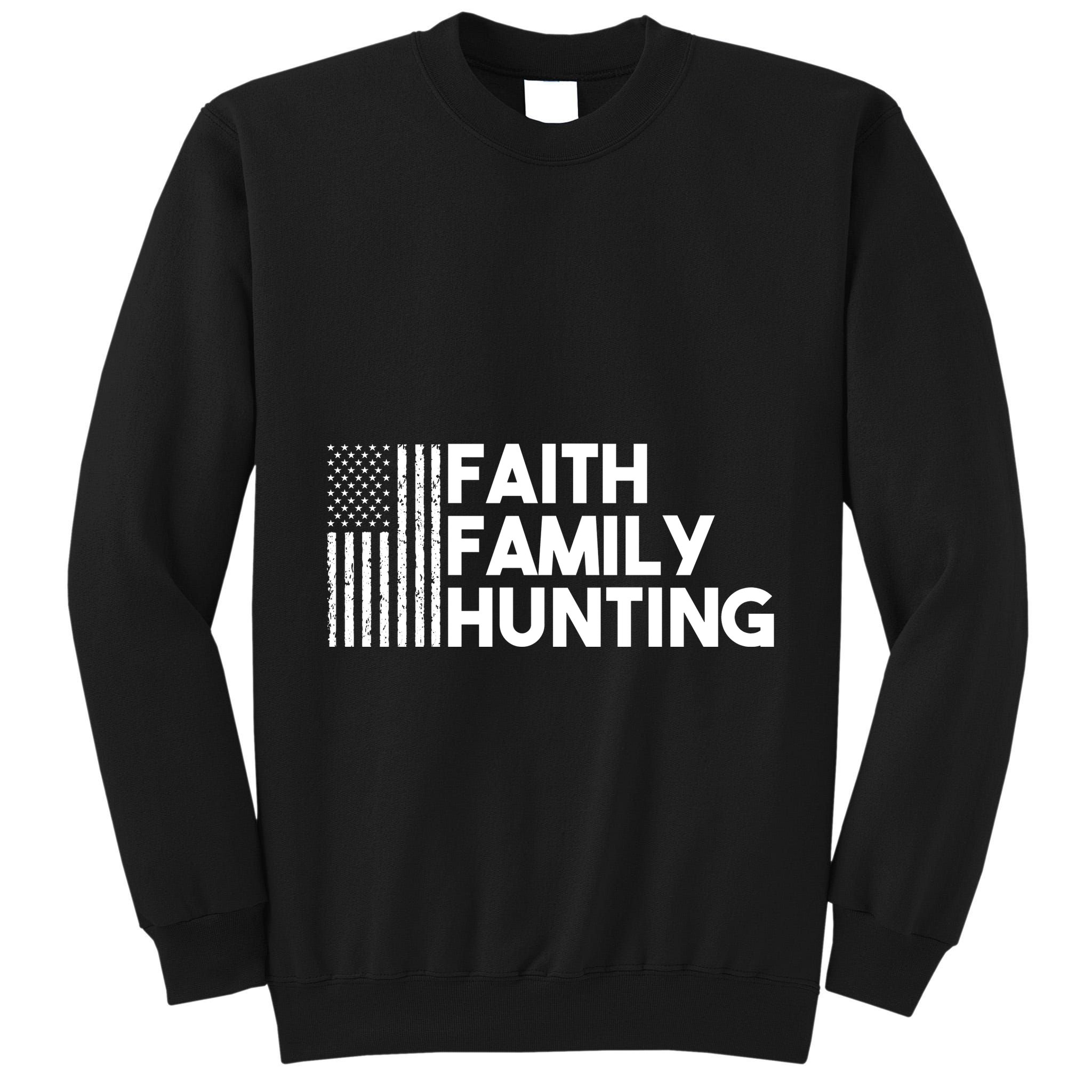 Faith Family Hunting Tall Sweatshirt