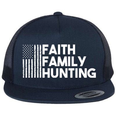 Faith Family Hunting Flat Bill Trucker Hat