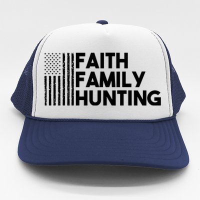 Faith Family Hunting Trucker Hat