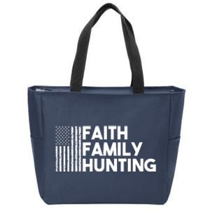 Faith Family Hunting Zip Tote Bag